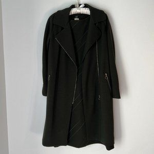 Cesare Fabbri Evergreen Winter Coat & Dress - Set. Both Size 44/M Made in Italy